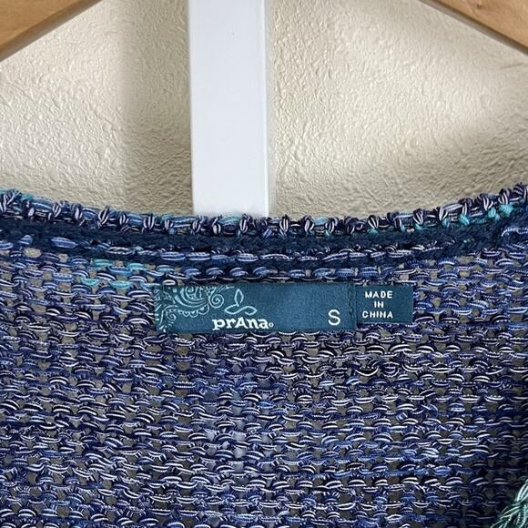 Prana Vignette Sweater Womens S Small Asymmetric Crochet Lagenlook Lagom Boho - Picture 5 of 6